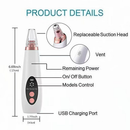 Removedor De Cravos Espinhas Cleaning Sugador Poros Acne Sucção Usb Recarregável