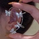 Brinco Ear Cuff Borboleta com Zircônia Feminino Elegante Sem Furo – Lunae Care