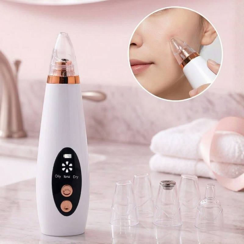 Removedor De Cravos Espinhas Cleaning Sugador Poros Acne Sucção Usb Recarregável