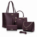 👜 Kit Bolsa Feminina 4 Peças Elegante Grande com Carteira – Lunae Care