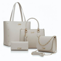 👜 Kit Bolsa Feminina 4 Peças Elegante Grande com Carteira – Lunae Care