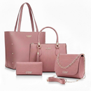 👜 Kit Bolsa Feminina 4 Peças Elegante Grande com Carteira – Lunae Care