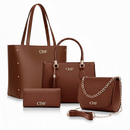 👜 Kit Bolsa Feminina 4 Peças Elegante Grande com Carteira – Lunae Care